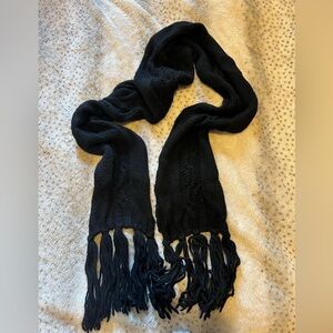 Echo Classic Black Fringe Scarf